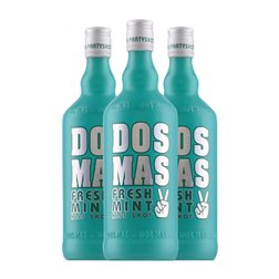 Licor de Hierbas Dos Mas Siss Shot 70 cl Fresh Mint — Menta Fresca (Caja de 3 unidades)