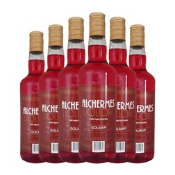 Licor de Hierbas Lazzaroni Alchermes Botella Medium 50 cl (Caja de 6 unidades)