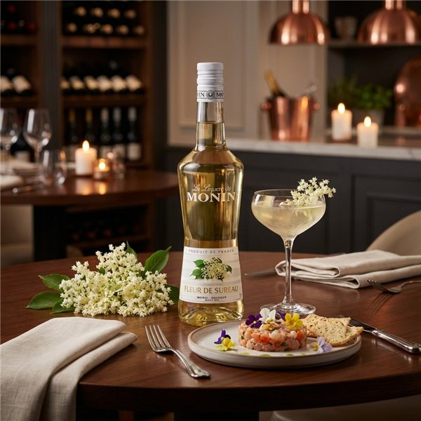 Liqueur Monin Fleur de Sureau-detalle