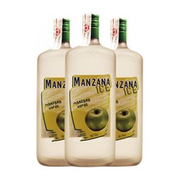 Licores Bachata 1 L Ice — Helado, Manzana Verde (Caja de 3 unidades)