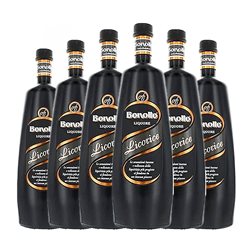 Licores Bonollo Umberto Botella Medium 50 cl Regaliz (Caja de 6 unidades)