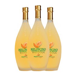 Licores Bottega Botella Medium 50 cl Melón (Caja de 3 unidades)