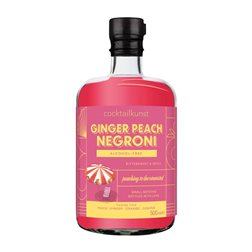 Licores Cocktailkunst Botella Medium 50 cl Ginger — Jengibre, Peach — Melocotón, Negroni Sin Alcohol