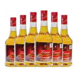 Licores Gulf Stream Dorado 70 cl (Caja de 6 unidades)