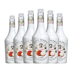 Licores José Martí 1 L Coconut — Coco (Caja de 6 unidades)