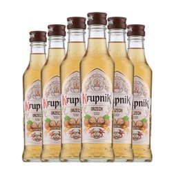 Licores Krupnik Botellín 20 cl Haselnuss — Avellana, Orzech — Nuez (Caja de 6 unidades)