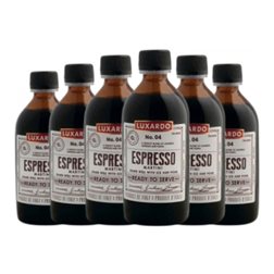 Licores Luxardo Botellín 20 cl Caffè Espresso — Café Expreso, Dry Martini (Caja de 6 unidades)