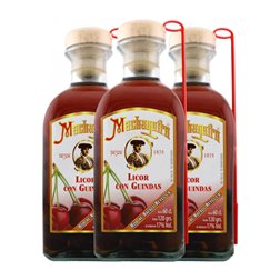 Licores Machaquito 60 cl Guindas (Caja de 3 unidades)