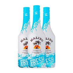Licores Malibu 70 cl Fresh Mint — Menta Fresca (Caja de 3 unidades)