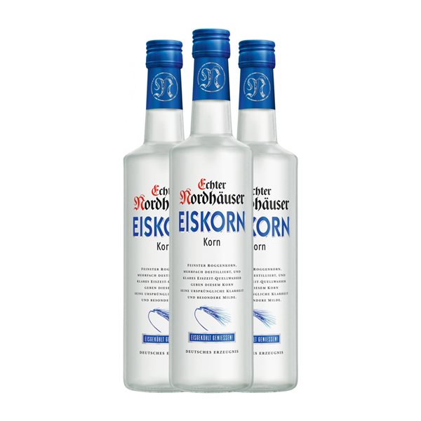 Licores Echter Nordhäuser Eiskorn 70 cl Korn — Grano (Caja de 3 unidades)