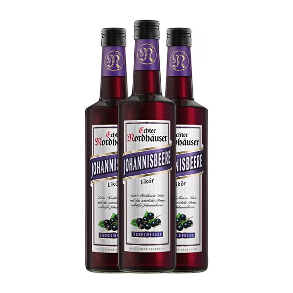 Licores Echter Nordhäuser Johannisbeere Fruchtlikör 70 cl (Caja de 3 unidades)