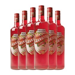 Licores Rives 70 cl Granadina Sin Alcohol (Caja de 6 unidades)