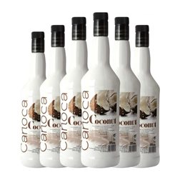 Licores Roniwesk Carioca 1 L Coconut — Coco (Caja de 6 unidades)