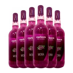Licores Roniwesk Carioca 1 L Mora Sin Alcohol (Caja de 6 unidades)