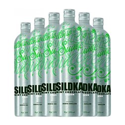 Licores Sildka 70 cl Chocolate, Mint — Menta (Caja de 6 unidades)