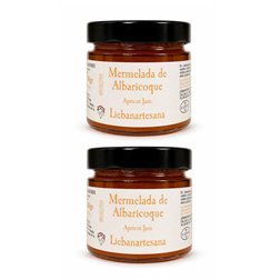 LIEBANARTESANA - Apricot Jam 280 g | Artisanal and Natural Production | Product of Cantabria | Pack of 2 Units