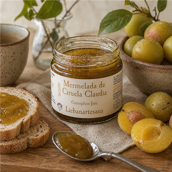 LIEBANARTESANA - Claudia Plum Jam 280 g | Artisan and Natural Production | Product of Cantabria | Pack of 2 Units-lateral