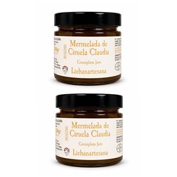 LIEBANARTESANA - Claudia Plum Jam 280 g | Artisan and Natural Production | Product of Cantabria | Pack of 2 Units
