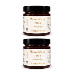 LIEBANARTESANA - Strawberry Jam 280 g | Handmade and Natural Production | Product of Cantabria | Pack of 2 Units