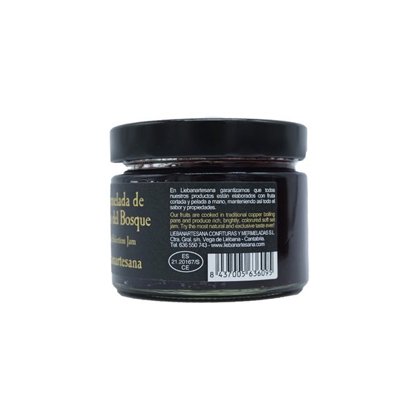 LIEBANARTESANA - Mermelada de Frutos del Bosque 280 g | Elaboración Artesanal y Natural | Producto Cantabria | Pack 2 Unidades-izquierda