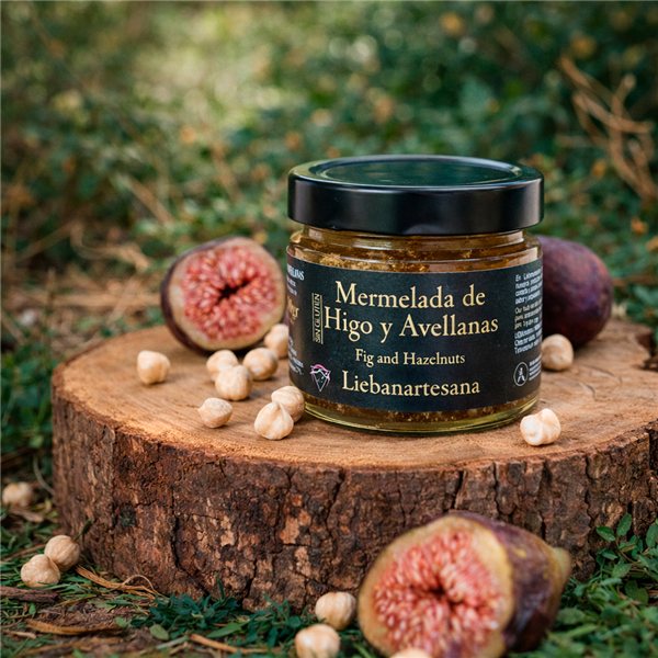 LIEBANARTESANA - Confiture de Figue et Noisette 280 g | Fabrication Artisanale et Naturelle | Produit Cantabrie | Pack 2 Unités-trasera