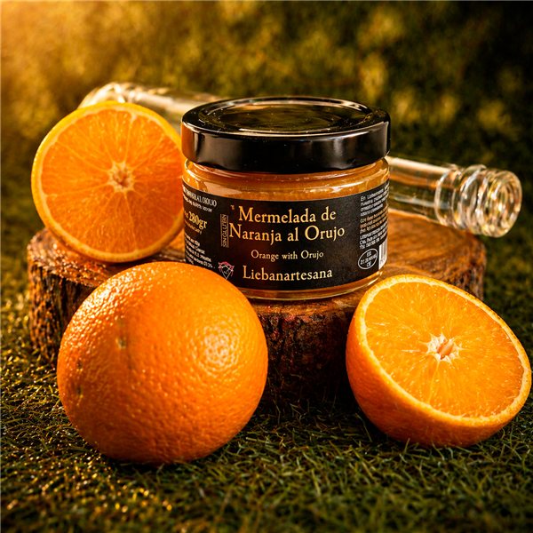 LIEBANARTESANA - Confiture d'Orange au Marc 280 g | Élaboration Artisanale et Naturelle | Produit Cantabrie | Pack 2 Unités-detalle
