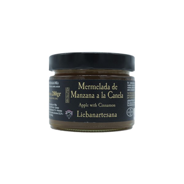 LIEBANARTESANA - Mermeladas Artesanales Pack 2x280g | Fresas al Cava + Manzana y canela | Producto Natural y Tradicional de Cantabria-izquierda