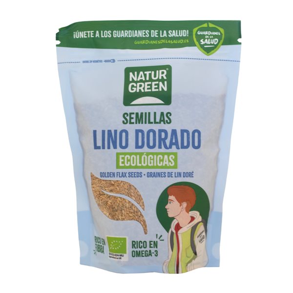 Lino Dorado Ecológico 500g NaturGreen-lateral