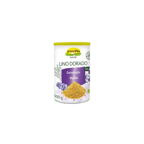 Lin Germé Moulu Bio 500g Granovita-lateral