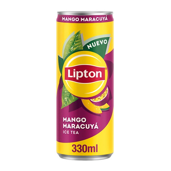 LIPTON Mangue maracuja 330ml, Boisson de Thé, Pack de 24 x 330 ml (avec ou sans cadeau)-lateral