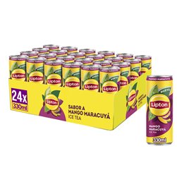 LIPTON Mangue maracuja 330ml, Boisson de Thé, Pack de 24 x 330 ml (avec ou sans cadeau)