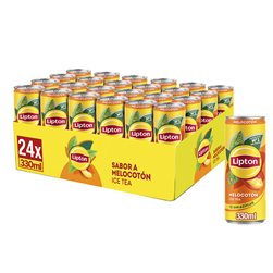 LIPTON Eistee mit Pfirsichgeschmack, zuckerfrei und kalorienarm, Packung mit 24 Dosen à 330 ml, insgesamt 7,92 Liter (mit oder ohne Geschenk)