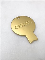 Llave de caviar Spherika, dorada