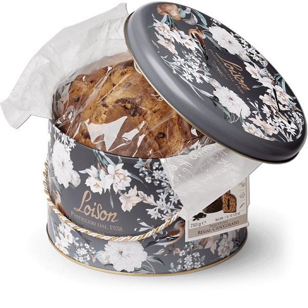 Loison Panettone Regal Chocolate Lata 750g-detalle