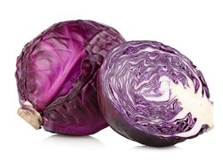 Red cabbage, half