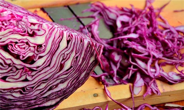 Rotkohl, ganz-detalle