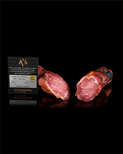 100% Acorn-fed Iberian Loin in Wooden Box-detalle