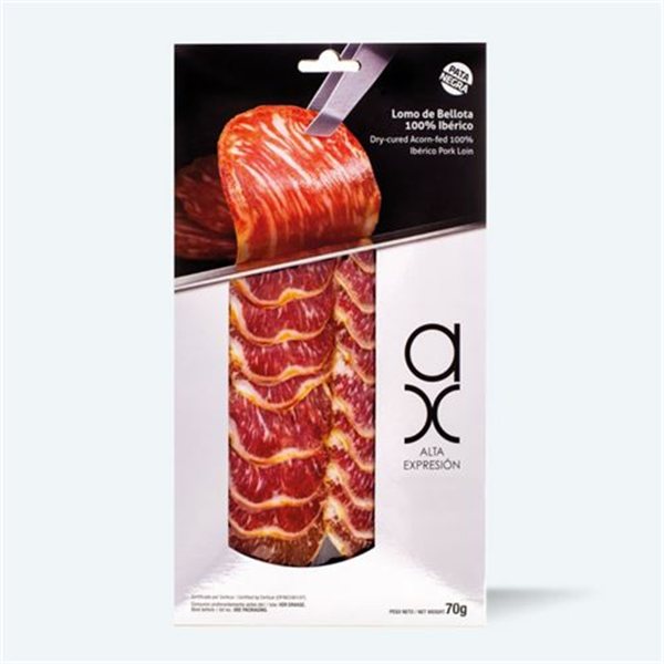 Lomo de Bellota 100% Ibérique Alta Expresión tranché, COVAP-lateral
