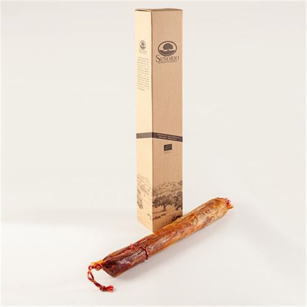 Lomo de bellota 100% ibérico, ecológico, Señorío de Montanera-lateral
