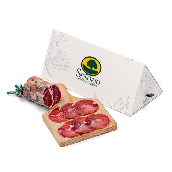 Lomo doblado de bellota 100% ibérico, Señorío de Montanera-detalle