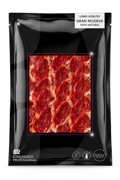 Lomo Joselito 100% naturel tranché en 7 sachets de 100g-detalle