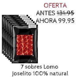 Lomo Joselito 100% naturel tranché en 7 sachets de 100g