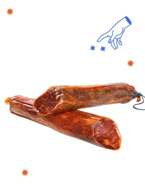 Lomonasterio Loncheado | Lomo de Bellota 100% Ibérico | 5 sobres de 50 g-lateral