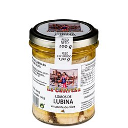 Lomos de lubina en aceite de oliva "La Castreña" 200gr