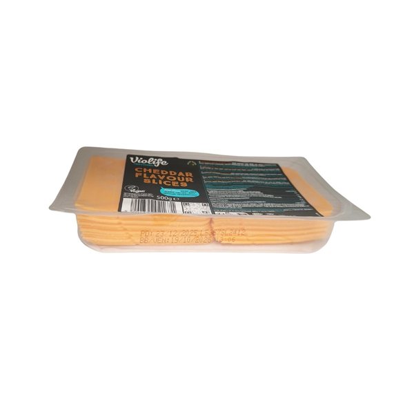 Vegan Cheddar Slices 500g Violife-detalle