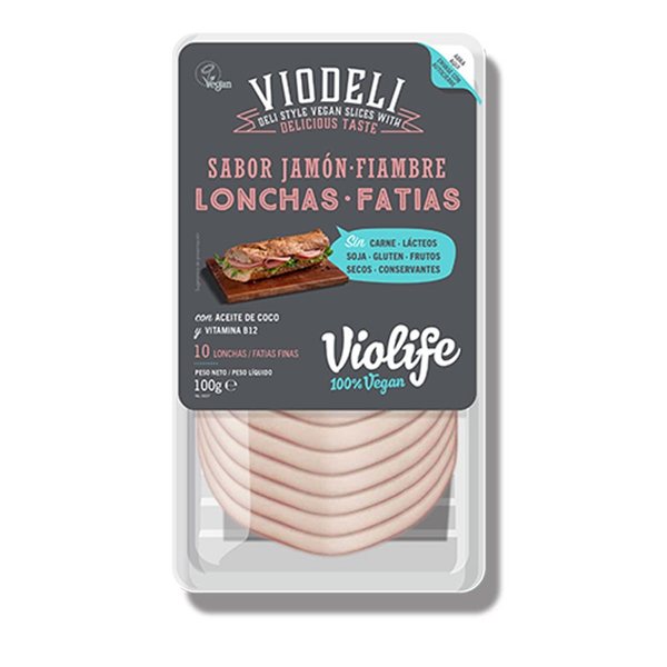 Tranches Végétaliennes Saveur Jambon York 100g Violife-lateral