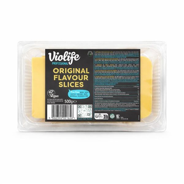 Tranches vegan au goût de fromage original 500g Violife.-lateral