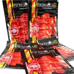 Loncheado de JAMÓN PALETA IBÉRICA (cebo campo) 2 Encinas 0.5 kg en sobres de 100gr
