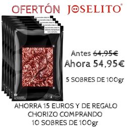 Loncheado de salchichón Joselito en sobres de 100grs