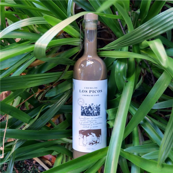 LES SOMMETS Crème de Café - Boisson Artisanale à l'Orujo, au Café et à la Vanille, 17% Vol., 70 cl - Saveur Douce et Crémeuse, Idéale pour les Cocktails et les Desserts.-lateral